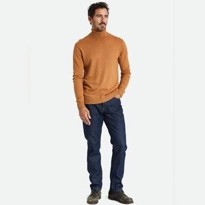 BRIXTON Reserve Cashmere L/S Turtleneck - Lion NWT XL